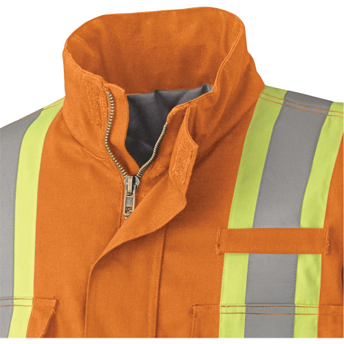 5533 Manteau de s&eacute;curit&eacute; ignifuge, Petit, Orange haute visibilit&eacute;, 58 cal/cm² Waymarc Industries Inc