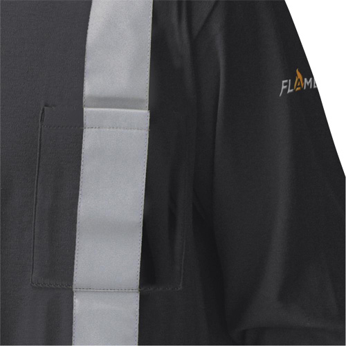 340SFA Chemise de s&eacute;curit&eacute; &agrave; manches longues ignifuge, Petit, Noir Waymarc Industries Inc