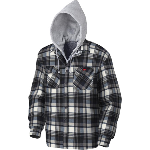 415BG Quilted Hooded Shirt, Men's, X-Small, Multi-Colour Waymarc Industries Inc