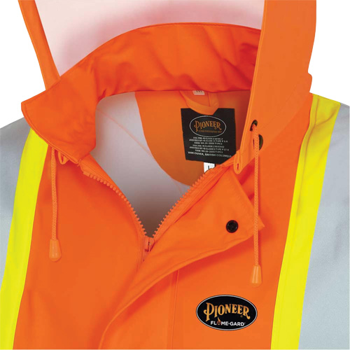 5892PKT Veste de s&eacute;curit&eacute; imperm&eacute;able &agrave; haute visibilit&eacute; ignifuge, T-petit, Orange haute visibilit&eacute; Waymarc Industries Inc
