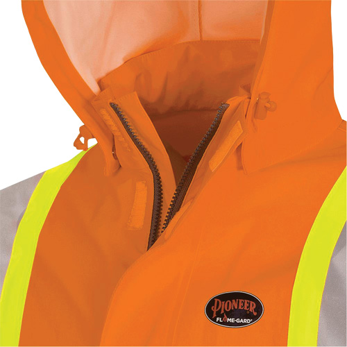 5880 Manteau de pluie ignifuge et protection contre les &eacute;clats d'arc &eacute;lectrique, T-petit, Orange haute visibilit&eacute;, 10 cal/cm² Waymarc Industries Inc