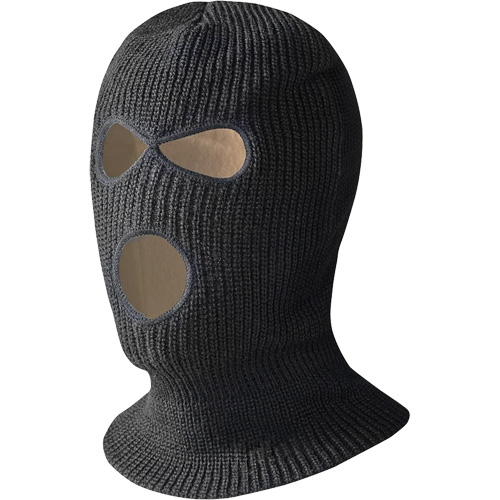 5560A Cagoule doubl&eacute;e &agrave; trois trous, Noir Waymarc Industries Inc