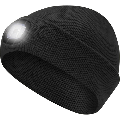 5678 Knit Toque with LED Headlight, Fleece Lining, One Size, Black Waymarc Industries Inc