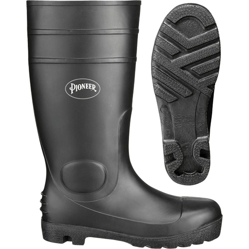 1011 Safety Boots, PVC, Size 10, Puncture Resistant Sole Waymarc Industries Inc