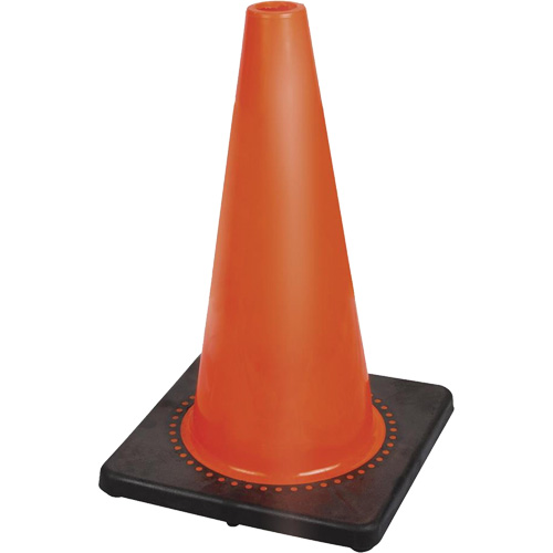 181P C&ocirc;ne de s&eacute;curit&eacute; flexible de premi&egrave;re qualit&eacute;, 18", Orange Waymarc Industries Inc