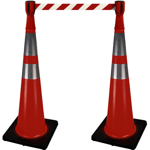 2308 Traffic Cone Topper with 10' Barricade Tape Waymarc Industries Inc