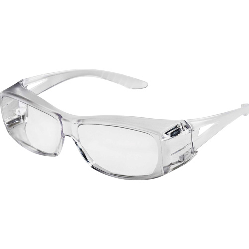 X350 OTG Safety Glasses, Clear Lens, Anti-Scratch, ANSI Z87+/Meets/Exceeds CSA Z94.3 Waymarc Industries Inc