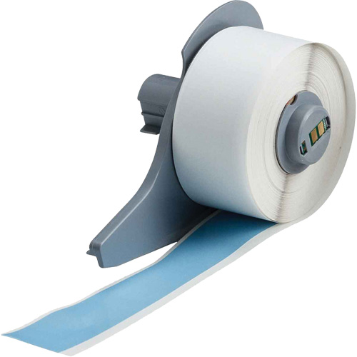 All-Weather Permanent Adhesive Label Tape, Vinyl, Blue, 1" Width Waymarc Industries Inc