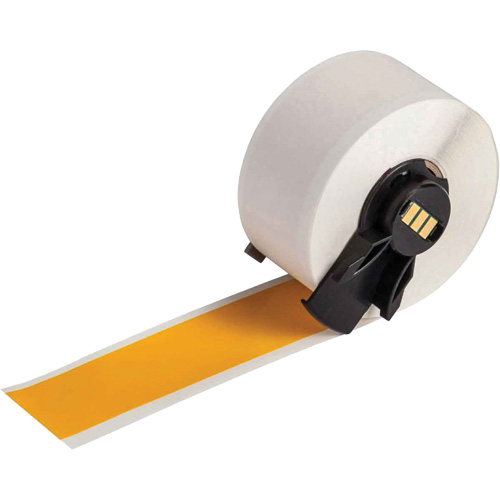Multi-Purpose Label Tape, Vinyl, Yellow, 1" Width Waymarc Industries Inc