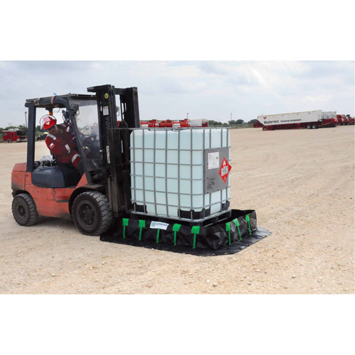 Ultra-Containment Berm&reg;, 179 US gal. Capacity, 4' W x 6' L x 12" H, Stake Wall Waymarc Industries Inc