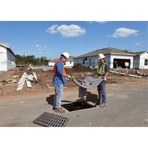 Recycled Ultra-Drain Guard&reg; Catch Basin Insert, Oil & Sediment, 48" L x 36" W Waymarc Industries Inc