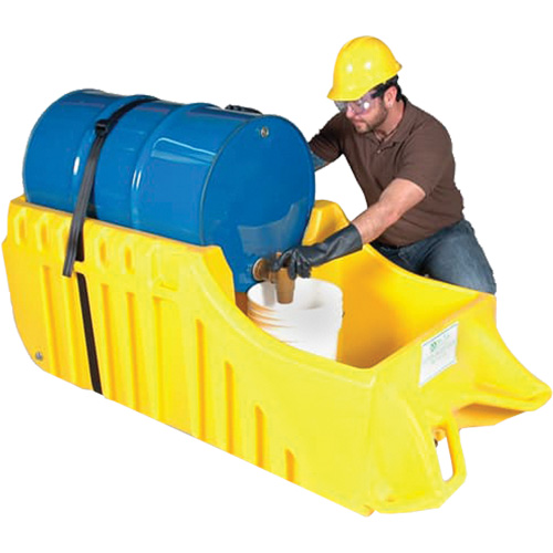 Chariot pour baril, 26,5'' lo x 26,5'' la x 5'' h, Cap. de d&eacute;versement 800 gal. US Waymarc Industries Inc