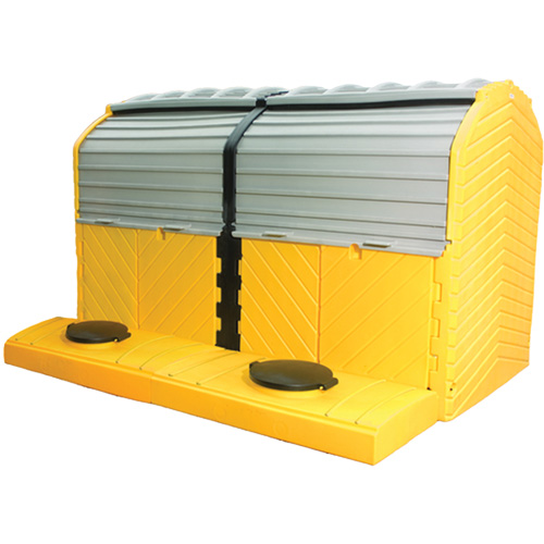 Trousse dextension sans drain pour Ultra-Hard Top Spill Pallets, 64" lo x 79" la x 62" h, Capacit&eacute; de charge 9000 lb Waymarc Industries Inc