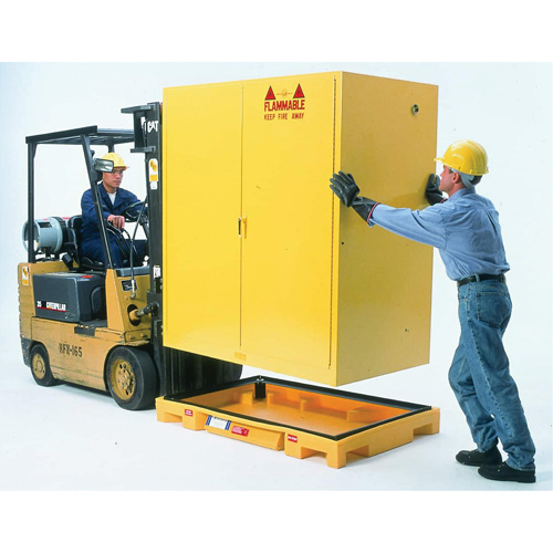 Double Drum Ultra-Safety Cabinet Bladder System&reg;, 63" L x 38.5" W x 6.3" H, 3000 lbs. Load Capacity Waymarc Industries Inc