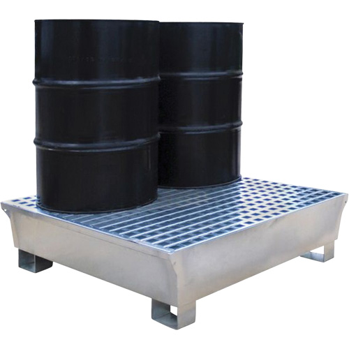 2-Drum Steel Ultra-Spill Pallet&reg;, 68 US gal. Spill Capacity, 47.2" x 31.4" x 17.4" Waymarc Industries Inc