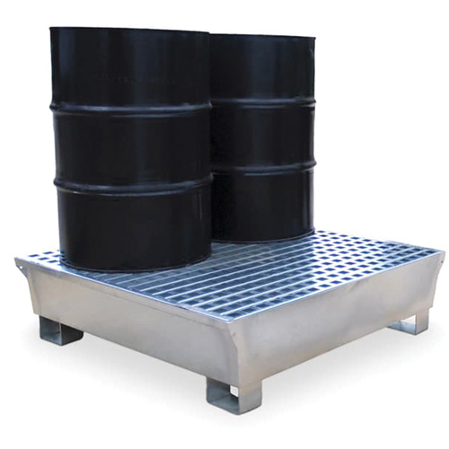 4-Drum Steel Ultra-Spill Pallet&reg;, 68 US gal. Spill Capacity, 49.1" x 47.1" x 10.9" Waymarc Industries Inc