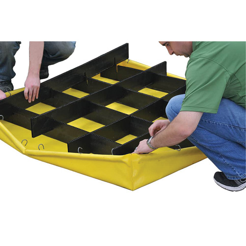 4-Drum Flexible Ultra-Spill Pallet&reg;, 66 US gal. Spill Capacity, 48" x 48" x 7" Waymarc Industries Inc