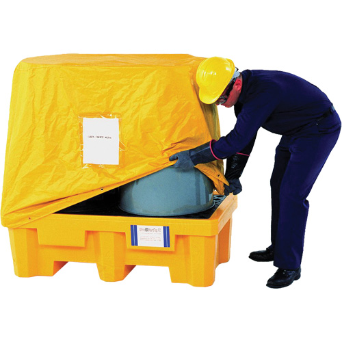 2-Drum Spill Pallet Pullover Cover Waymarc Industries Inc