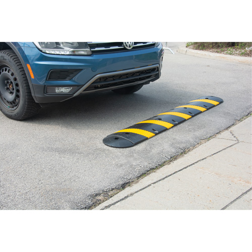Speed Bump Kit, Rubber, 4' L x 11" W x 2" H Waymarc Industries Inc