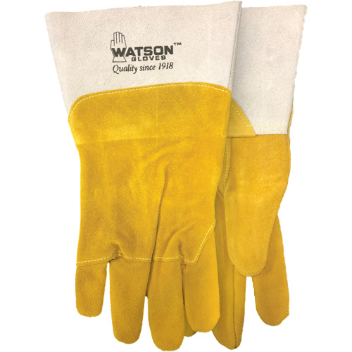 Ram Tough Welding Gloves, Goat Grain/Split Cowhide, Size Medium Waymarc Industries Inc