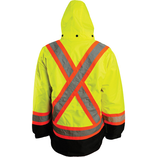 7-in-1 Jacket, Polyester, High Visibility Orange, 2X-Large Waymarc Industries Inc