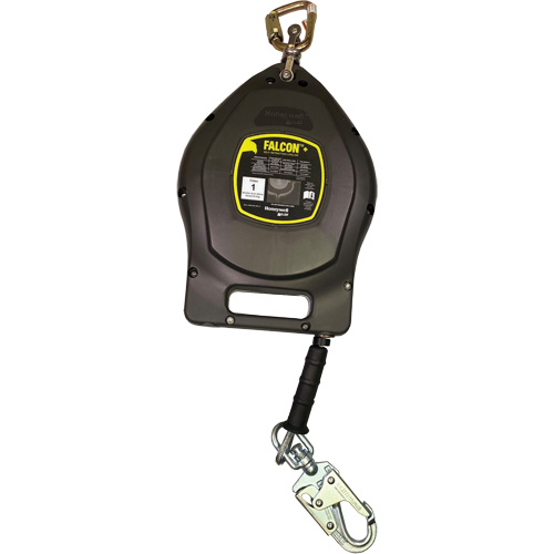 Cordage de s&eacute;curit&eacute; autor&eacute;tractable Falcon +, 50', Acier galvanis&eacute;, Pivotant Waymarc Industries Inc