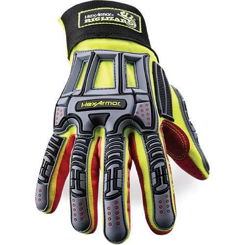 Rig Lizard&reg; 2028X Cut-Resistant Gloves, 6/X-Small, Synthetic/HPPE Palm, Elastic/Hook & Loop Cuff Waymarc Industries Inc