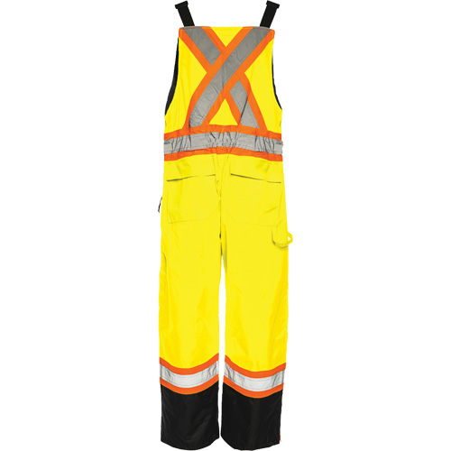 Salopette de s&eacute;curit&eacute; dhiver TO1, Polyester, Petit, Noir/Jaune lime haute visibilit&eacute; Waymarc Industries Inc