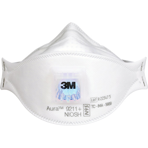 Respirateur &agrave; particules Aura 9211+, N95, Certifi&eacute; NIOSH Waymarc Industries Inc