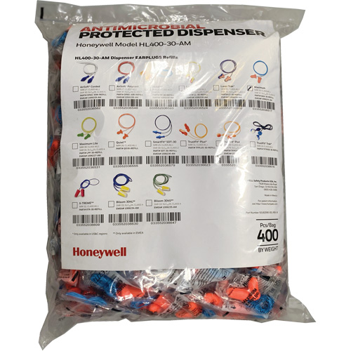 Max-30 Earplugs Refill for HL400 Dispenser, Bulk - Polybag, Corded Waymarc Industries Inc