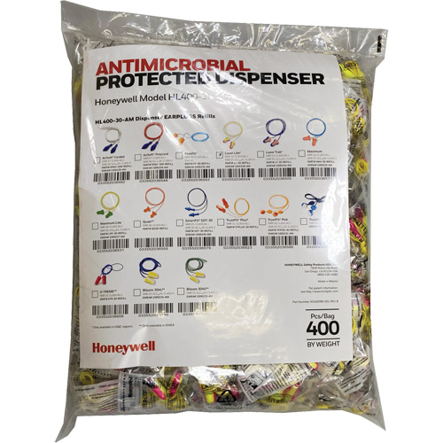LL-30 Earplugs Refill for HL400 Dispenser, Bulk - Polybag, Corded Waymarc Industries Inc