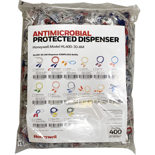 AS-30R Earplugs Refill for HL400 Dispenser, Bulk - Polybag, Corded Waymarc Industries Inc