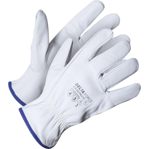 Delta Force Driver's Glove, 9/Large, Grain Goatskin Palm, Kevlar&reg; Inner Lining Waymarc Industries Inc