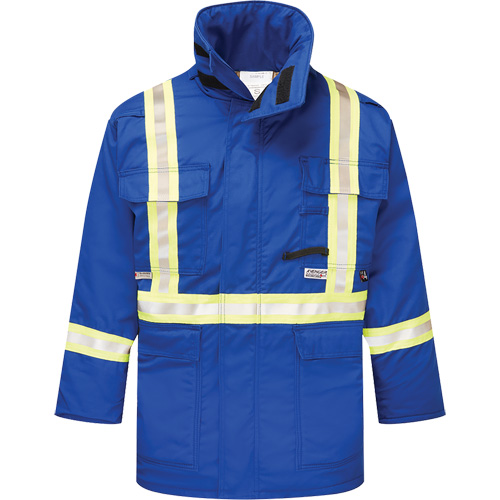 Avenger 9 oz. Flame Resistant Insulated Parka, Large (Tall), Royal Blue Waymarc Industries Inc