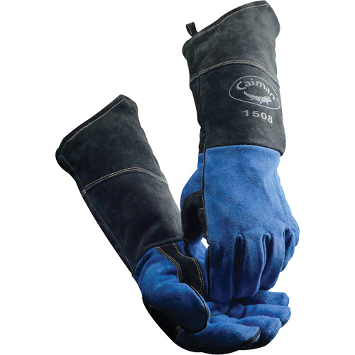 Gants de soudeur Caiman, Cuir de vache refendu, Taille Grand Waymarc Industries Inc
