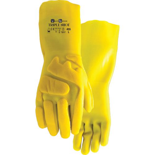Gants r&eacute;sistant &agrave; la coupe 455 Triple Shot, Taille Grand, PVC, Doublure en Nylon Waymarc Industries Inc