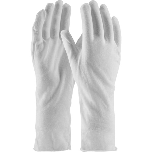 CleanTeam&reg; Premium Inspection Gloves, Cotton, Unhemmed Cuff, One Size Waymarc Industries Inc