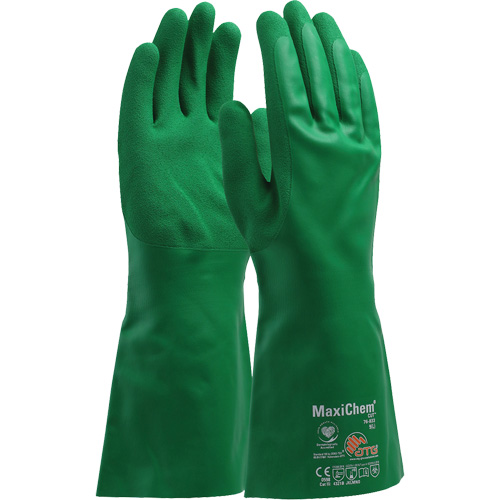 ATG MaxiChem&reg; Cut Chemical-Resistant Gloves, Size Small, 14" L, Nitrile Waymarc Industries Inc