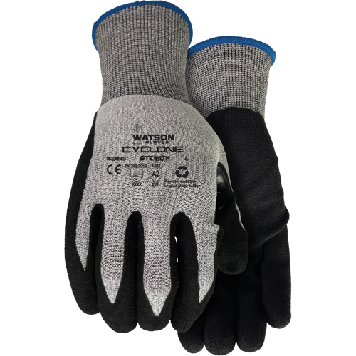 388 Stealth Cyclone Cut Resistant Gloves, Size X-Small, 18 Gauge, Nitrile Coated, HPPE/Polyester Shell, ASTM ANSI Level A2/EN 388 Level 3 Waymarc Industries Inc