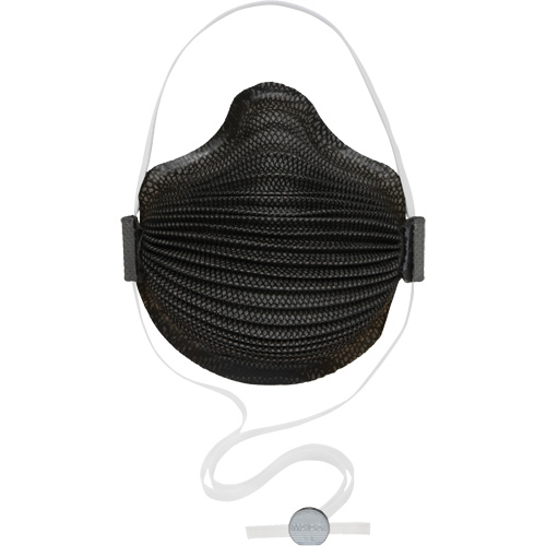 AirWave M Series Black Disposable Masks with SmartStrap&reg; & Nose Flange, N95, NIOSH Certified, Medium/Large Waymarc Industries Inc