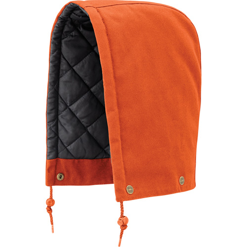 539 Capuchon pour parka, blouson aviateur ou combinaison de s&eacute;curit&eacute; matelass&eacute;e, Orange, Coton Waymarc Industries Inc