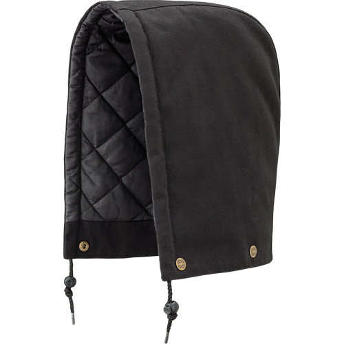 538BK Capuchon pour parka, blouson aviateur ou combinaison de s&eacute;curit&eacute; matelass&eacute;e, Noir, Coton Waymarc Industries Inc