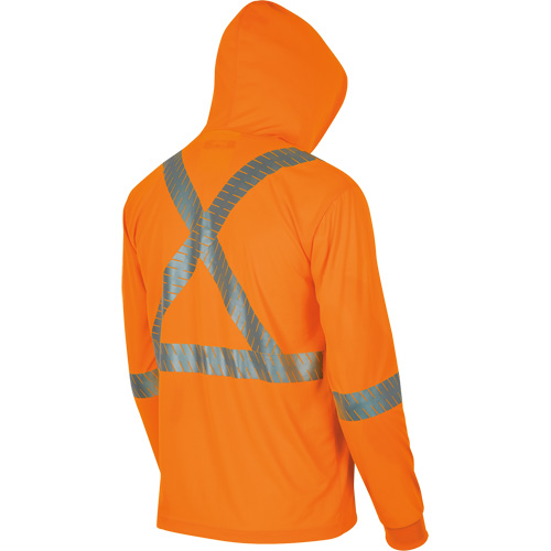 6964 Bird's-Eye Safety Hoodie, Small, High Visibility Orange Waymarc Industries Inc
