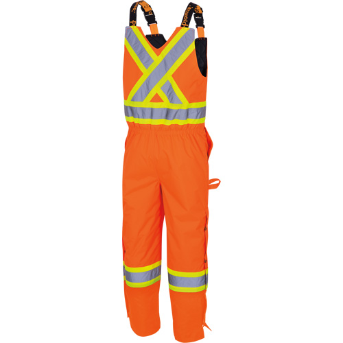5040 Combinaisons de s&eacute;curit&eacute; matelass&eacute;e imperm&eacute;able, Polyester, Petit, Orange haute visibilit&eacute; Waymarc Industries Inc