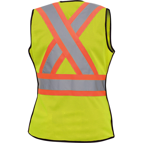489 Veste de s&eacute;curit&eacute; d&eacute;tachable haute visibilit&eacute;, Jaune lime haute visibilit&eacute;, T-petit, Polyester Waymarc Industries Inc