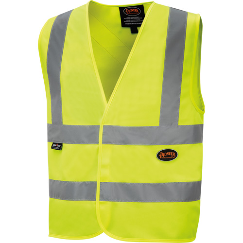 6886 Veste de s&eacute;curit&eacute; haute visibilit&eacute; en tricot chaîne, Jaune lime haute visibilit&eacute;, Petit, Polyester Waymarc Industries Inc