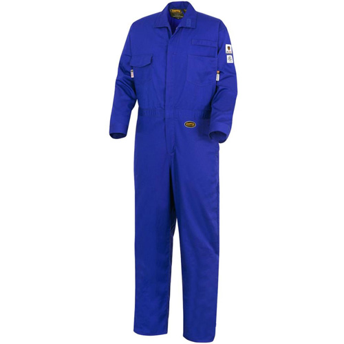 7779T Combinaisons ignifuges r&eacute;sistants aux arcs &eacute;lectriques 88/12 FR-Tech, Taille 40 (grand taille), Bleu royal, 10 cal/cm² Waymarc Industries Inc