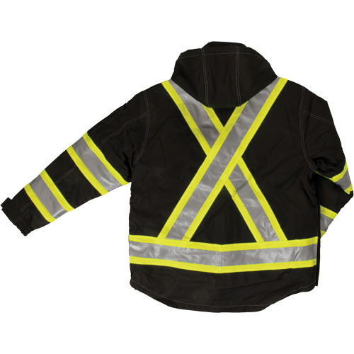 Ripstop 4-in-1 Safety Jacket, Polyester, Black, X-Small Waymarc Industries Inc