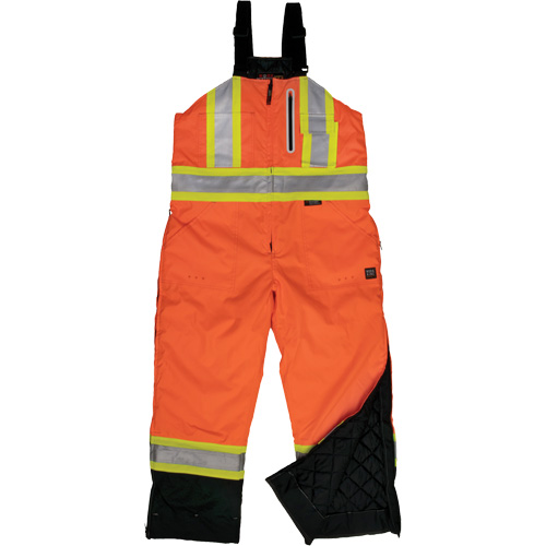 Salopette de s&eacute;curit&eacute; isolante en tissu ind&eacute;chirable, Polyester, T-petit, Orange haute visibilit&eacute; Waymarc Industries Inc