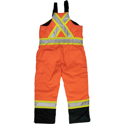 Salopette de s&eacute;curit&eacute; isolante en tissu ind&eacute;chirable, Polyester, T-petit, Orange haute visibilit&eacute; Waymarc Industries Inc